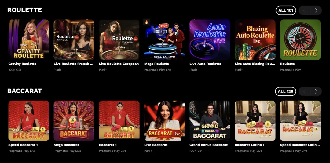 Level Up live casino